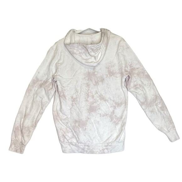 PacSun White Tan Tie Dye VNeck Cut Out Light Tan Lightweight Pullover S - Picture 1 of 7